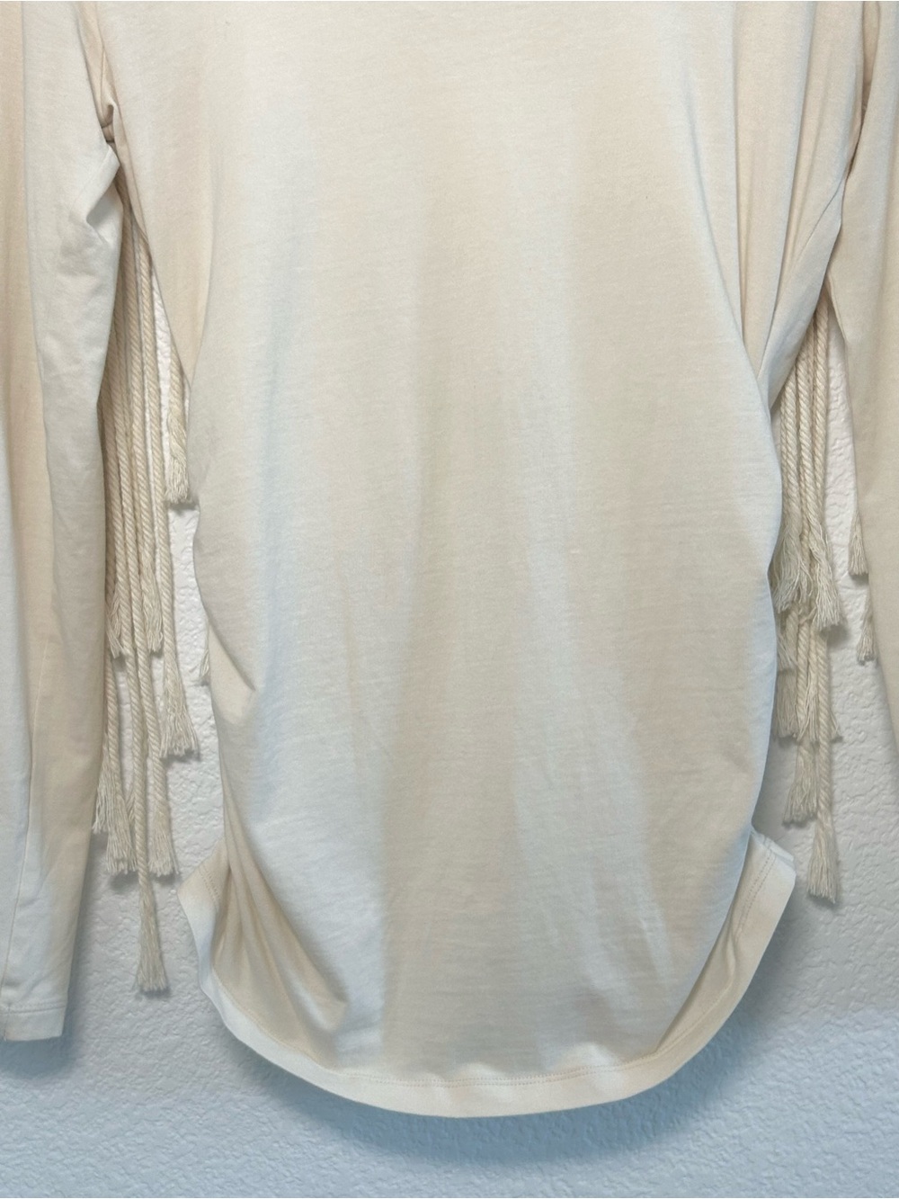 CAbi Elegant Twisted Neck Long Sleeve Top in Cream - Picture 5 of 11